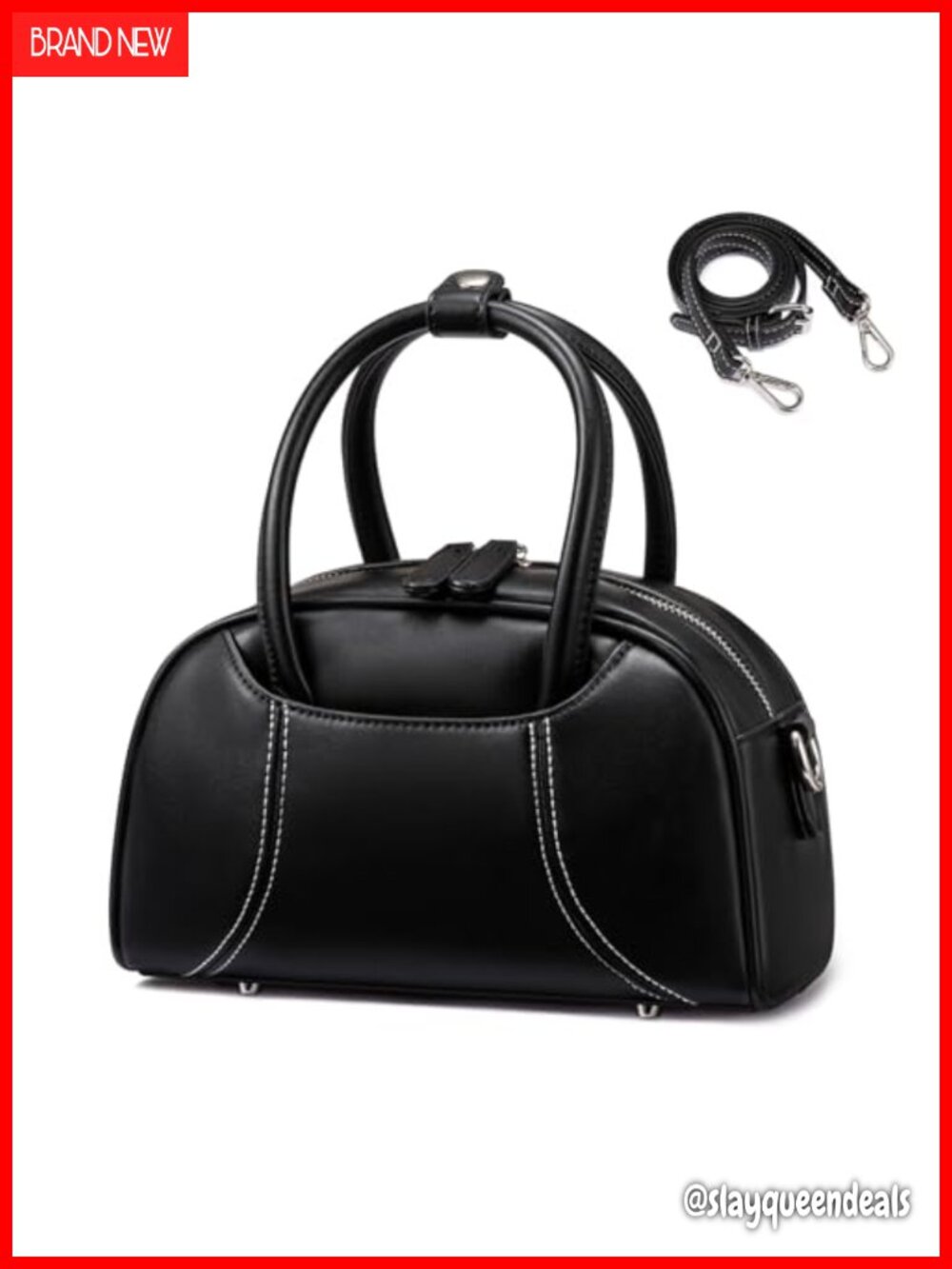 Soft leather mini hobo crossbody bag with detachable strap